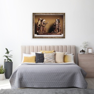 Tablou inramat - Scoala spaniola - Buna Vestire, 60 x 80 cm - Img 3