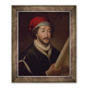 Tablou inramat - Scoala Spaniola - Juan de la Cosa, 50 x 60 cm