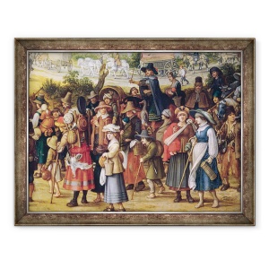 Tablou inramat - Sebastian Vrancx - Scene de razboi ulei pe panou, 60 x 80 cm