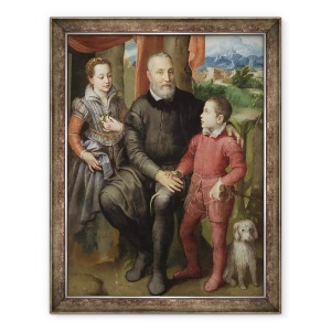 Tablou inramat - Sofonisba Anguissola - Portretul familiei artistului, 60 x 80 cm