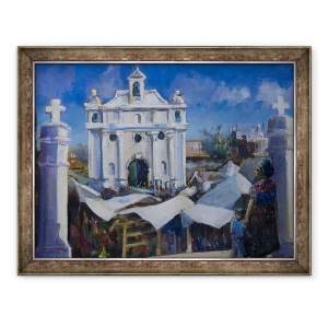 Tablou inramat - Sue Wales - Ziua pietei Guatemala, 2011, 70 x 90 cm
