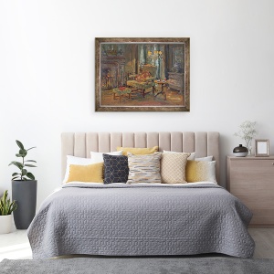 Tablou inramat - Susan Ryder - Lumina de foc Le Mairy, 60 x 80 cm - Img 3