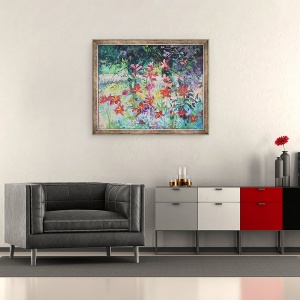 Tablou inramat - Sylvia Paul - Gradina Crin, 50 x 60 cm - Img 2