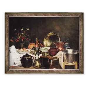 Tablou inramat - Theodore Charles Ange Coquelin - Natura moarta, 70 x 90 cm