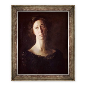 Tablou inramat - Thomas Cowperthwait Eakins - Portret De Clara J. Mather, 50 x 60 cm