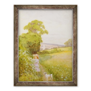 Tablou inramat - Thomas Frederick Mason Sheard - Culegerea Flori, 70 x 90 cm