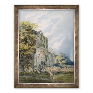Tablou inramat - Thomas Girtin - Pluscardine manastire, Elgin, 70 x 90 cm