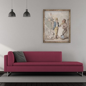 Tablou inramat - Thomas Rowlandson - Billy Slender, 50 x 60 cm - Img 2