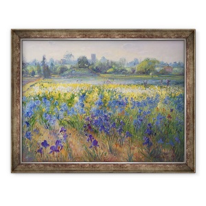 Tablou inramat - Timothy Easton - Blue Haze la Burgate, 60 x 80 cm
