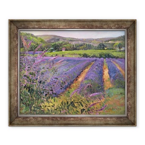 Tablou inramat - Timothy Easton - Campul Budleia si levantica, Montclus, 70 x 85 cm