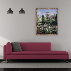 Tablou inramat - Timothy Easton - Irisuri in gradinile formale, 50 x 60 cm - Img 2