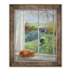 Tablou inramat - Timothy Easton - Pisica si podul, 70 x 85 cm