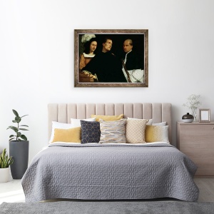 Tablou inramat - Titian - Concert intrerupt, 60 x 80 cm - Img 3