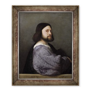 Tablou inramat - Titian - Portret De Barbat, 70 x 85 cm