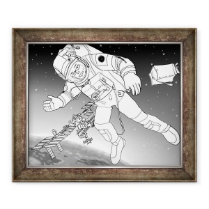 Tablou inramat - Tomoko FURUYA - astronaut, 2018, 50 x 60 cm
