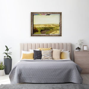 Tablou inramat - Valentin Ruths - Pe Luneburg Heath, 60 x 80 cm - Img 3