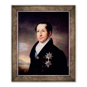Tablou inramat - Vasili Andreevich Tropinin - Portretul Printului Sergej Golitsyn 1774-1859, 70 x 85 cm