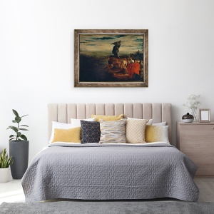 Tablou inramat - Veronese - Sfantul Anton Predicand Pestelui, 60 x 80 cm - Img 3