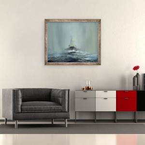 Tablou inramat - Vincent Alexander Booth - Battleship Yamato 1945, 2016, 50 x 60 cm - Img 2