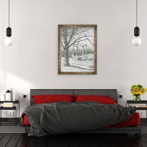 Tablou inramat - Vincent Alexander Booth - Biserica Stretton, dupa releele Fell, 2003, 60 x 80 cm - Img 3