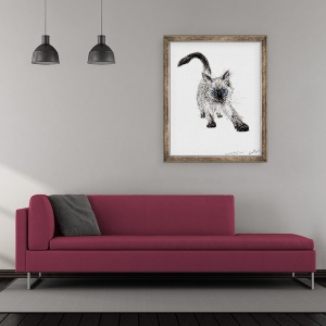 Tablou inramat - Vincent Alexander Booth - La panda!, 2015, 50 x 60 cm - Img 2