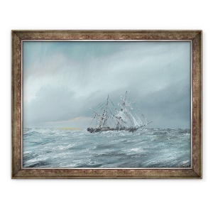 Tablou inramat - Vincent Alexander Booth - Mary Celeste in deriva 5 decembrie 1872, 2016, 60 x 80 cm