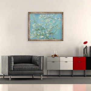 Tablou inramat - Vincent van Gogh - Almond Blossom, 50 x 60 cm - Img 2