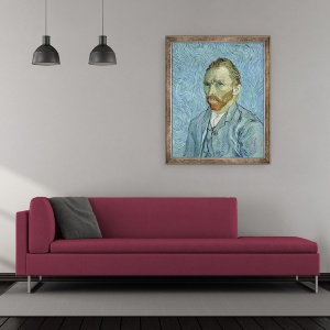 Tablou inramat - Vincent van Gogh - Autoportret I, 50 x 60 cm - Img 2