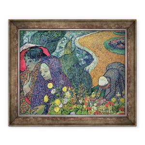 Tablou inramat - Vincent van Gogh - Doamnelor din Arles Amintiri ale Gradinii de la Etten, 50 x 60 cm
