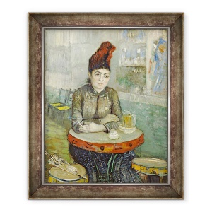 Tablou inramat - Vincent van Gogh - Femeie in Cafe Tambourin, 50 x 60 cm