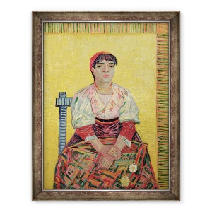 Tablou inramat - Vincent van Gogh - Italiana, Agostina Segatori, 60 x 80 cm