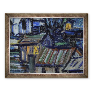 Tablou inramat - Vincent van Gogh - Noaptea instelata, 70 x 90 cm
