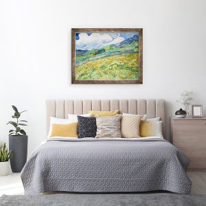 Tablou inramat - Vincent van Gogh - Peisaj din Saint-Remy, 70 x 90 cm - Img 3