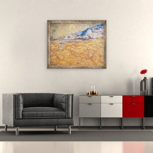 Tablou inramat - Vincent van Gogh - Recoltator, 50 x 60 cm - Img 2