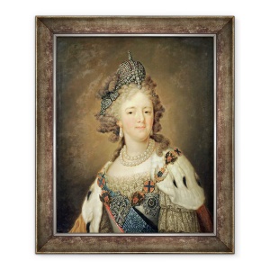 Tablou inramat - Vladimir Lukich Borovikovsky - Portret imparateasa Maria Fyodorovna 1759-1828, 50 x 60 cm