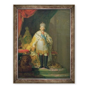 Tablou inramat - Vladimir Lukich Borovikovsky - Portretul imparatului Paul I 1754-1801, 60 x 80 cm