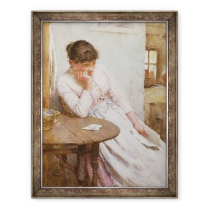 Tablou inramat - Walter Langley - Scrisoarea, 60 x 80 cm