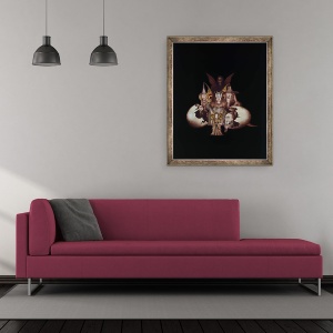 Tablou inramat - Wayne Anderson - Alte personaje ale lumii care ies din ou sau nasterea tanului de basm, 50 x 60 cm - Img 2