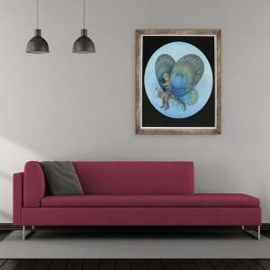 Tablou inramat - Wayne Anderson - Fluturele Albastru, 50 x 60 cm - Img 2
