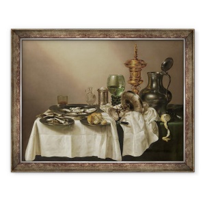 Tablou inramat - Willem Claesz Heda - Natura moarta cu cupa aurita, 60 x 80 cm