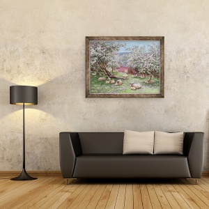 Tablou inramat - William Biscombe Gardner - Appleblossom, 70 x 90 cm - Img 2