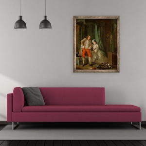 Tablou inramat - William Hogarth - Dupa, 50 x 60 cm - Img 2