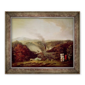 Tablou inramat - William Williams - Vedere dupa-amiaza la Coalbrookdale, 50 x 60 cm