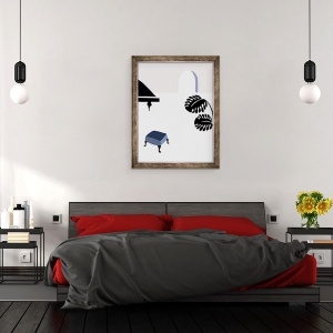Tablou inramat - Yi Xiao Chen - Casa de pe plaja, 70 x 90 cm - Img 3