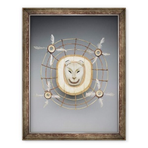 Tablou inramat - Yupik culture - Masca reprezentand un spirit de urs, 70 x 90 cm