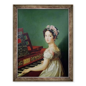 Tablou inramat - Zacarias Gonzalez Velazquez - Fiica artistului la Clavichord, 70 x 90 cm
