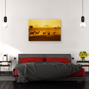 Tablou canvas - Ai Grija, Natura, Animal, Savana, Peisaj, Salbatic, 40 x 60 cm - Img 3
