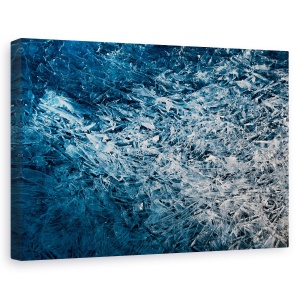 Tablou canvas - Albastru Plin De Spirit, Albastru, Gheata, Abstract, Cioburi, 40 x 60 cm