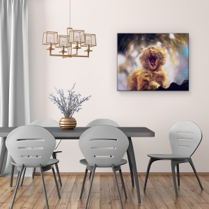 Tablou canvas - Alinare De Primavara, Pisica, Pet, Animal, Umor, 60 x 75 cm - Img 4