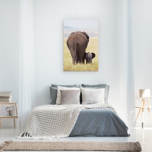 Tablou canvas - Am Plecat, Salbatic, Salbatic, Natura, Animale, Elefant, 40 x 60 cm - Img 3